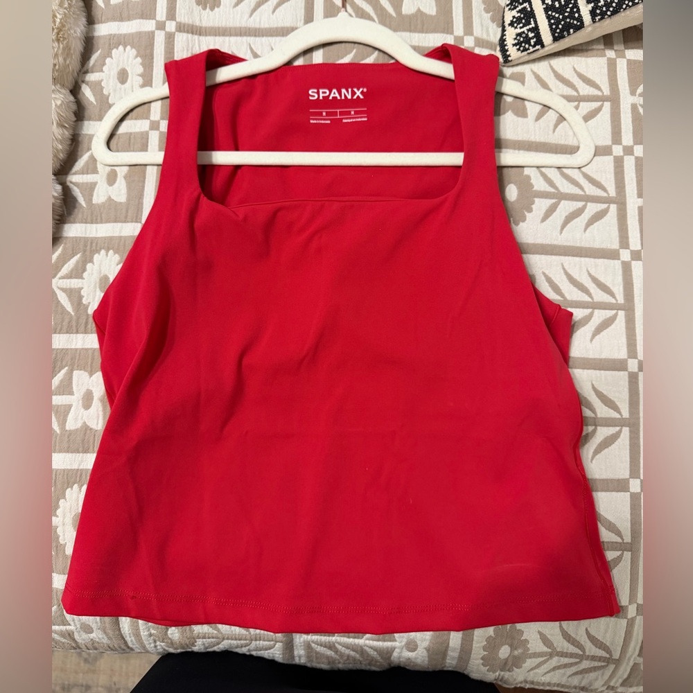SPANX Bold Red Tank Top